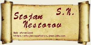 Stojan Nestorov vizit kartica